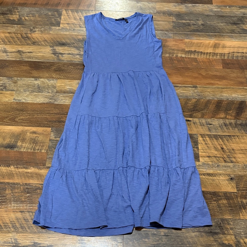 Olsen Women's 100% Cotton Sleeveless Tiered Midi Dress‎